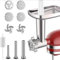 Neaxoyra Meat Grinder Blades Attachment Sausage Stuffer Accessories ，Compatible For KitchenAid Stand Mixer All Metal Meat Mincer For Food