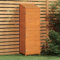 Cobertizo de jardín marrón 55 x 52 x 174,5 cm, abeto de madera maciza