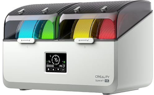 Creality Filament-Trocknungsbox für 4 Spulen, Space Pi X4L Filament-Aufbewahrungsbox, 200 W PTC-Heizung bis 75 °C, Schnelltrocknung dank zweier Heizkammern, für PLA, PETG, TPU und ABS