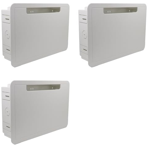 Hndhbfgrt 3pcs 9 Inch In-Wall TV Media Box-Recessed TV Outlet&Network Enclosure for //Fire