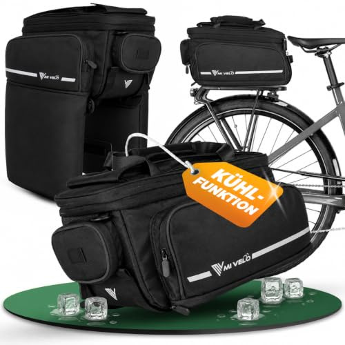 MIVELO Sacoche de vélo pour porte-bagages, sacoche de vélo arrière, compatible avec tous les porte-bagages, imperméable et robuste
