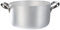 Pentole Agnelli ALMA10420 Cacerola Alta con 2 Asas de Acero, Aluminio Profesional de 3 mm, diámetro 20 cm