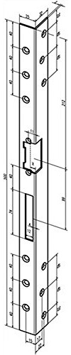 TEMPESTA set de barres de douche I NEU 100 1 barre de douche type 600 mm chromé