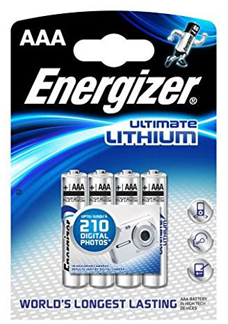 ENERGIZER Lot de 6 Blisters de 4 Piles Ultimate Lithium L92 AAA LR03 Micro
