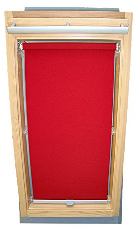 Hochwertiges Abdunkelungsrollo Rollo für Velux DKL/RHL-EP GGL,GPL,GHL,GTL,GXL,GDL 406 weinrot // Verdunkelungsrollo/Verdunkelungs-Rollo/Fensterrollo