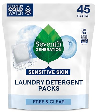 Seventh Generation Detergent Packs, 45 Count