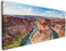 Wallario XXXL Riesen- Leinwandbild Grand Canyon - Wandbild 80 x 200 cm Brillante lichtechte Farben, hochauflösend, verzugsfrei, Kunstdruck