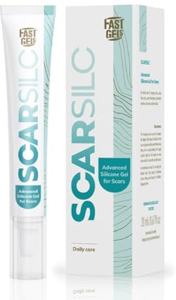 Scarsilc Advanced Silicone Gel for Scars – Reduces Injury Scars, Smooths Skin, Lightens Redness & Improves Texture for Surgery, Burn & Acne – 20ml