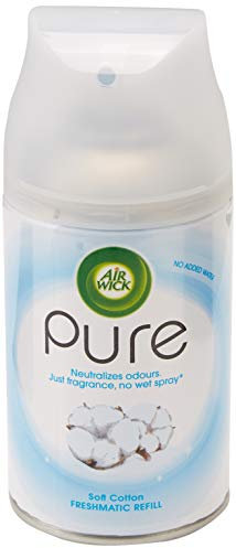 Air Wick | Weiche Baumwolle | Automatischer Lufterfrischer | Freshmatic Auto Spray Refill | 250 ml | 4er-Pack
