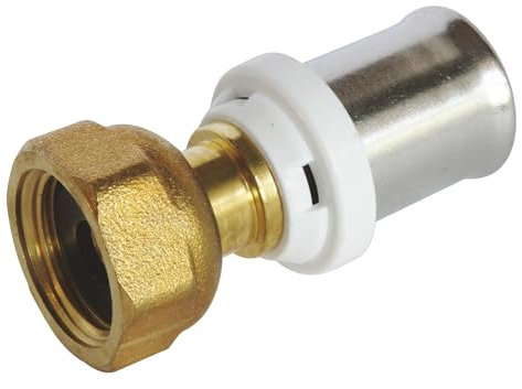 Somatherm for you -/5703-16-12 -Connessione destra con Crimp per Ø16 tubo multistrato -femmina 12/17 da dado femmina (3/8 ''), consente di collegare un tubo multistrato Ø16 diametro Ø16