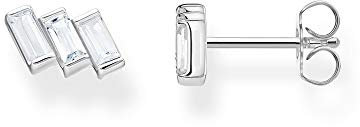 Thomas Sabo Damen Ohrringe Ohrstecker Eckige Steine mit Baguette-Schliff 925 Sterling Silber H2089-051-14