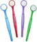4 x Dental-Mundspiegel – Zahnpflege (1 von jeder Farbe)
