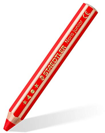 STAEDTLER Noris Junior 140-2 3-in-1 coloured pencil, red