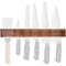 MANNKITCHEN 18 inch Magnetic Knife Holder, Extra Powerful for Big Heavy Knives, Black Walnut Wood, Wall Mount