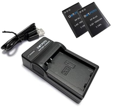 Dot.Foto EN-EL23 Premium 1850mAh Batterie (x2) & MH-67P Type Chargeur de Batterie USB pour Nikon Coolpix B700, P600, P610, P900, S810c