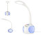 EGLO LED Tischlampe Arcones, Tischleuchte mit Touch, neutralweiß, dimmbar in Stufen, Lampenfuß mit RGB Farbwechsel, Schreibtischlampe Kinder aus Kunststoff in Weiß, Nachttischlampe
