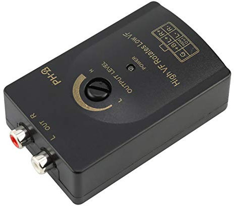 EBTOOLS Für High Low Adapter Subwoofer B - Lautsprecherpegelwandler Auto-Autoradio-Lautsprecherausgang Zu Cinch-Ausgang Stereolautsprecher Hoch- / Niedrigpegelwandler Mit
