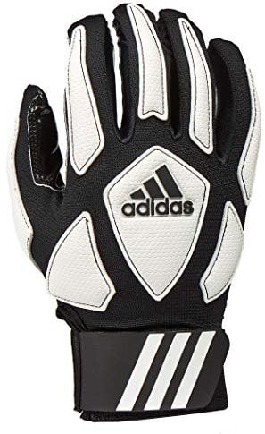 adidas Scorch Destroy 2 Full Finger Football Lineman Glove, Black/White, Small