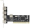 Tarjeta de expansión PCI, Adaptador de concentrador USB2.0 de 4 Puertos, convertidor de Adaptador de 480Mb / s 4 x PCI a USB 2.0, Adecuado para teclados, Ratones, impresoras, cámaras