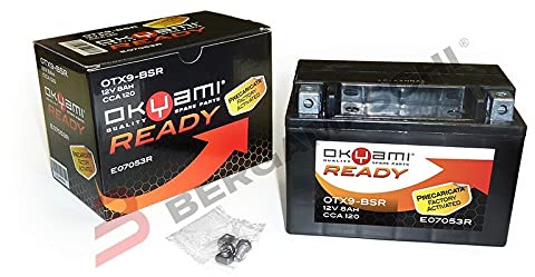 Okyami Batteria OTX9-BSR 12V 8Ah CCA 120 Precaricata Sigillata