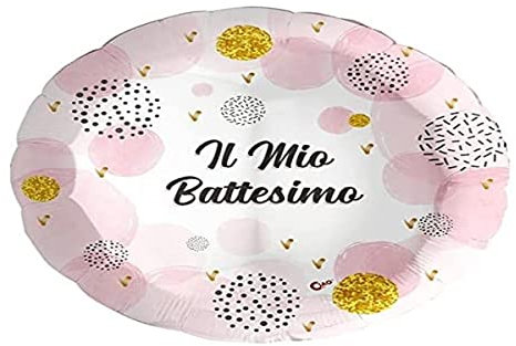 Luftballon Folie Balloon Mylar Runde (46cm, 18'') Taufe, Rosa