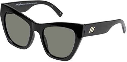 Le Specs SO SARPLASTIC BLACK - Sonnenbrille für Damen CAT-EYE Rahmenform mit hohem UV-Schutz LSU2129535