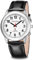 Hearkent Herren Sprechende Uhr mit Deutscher Sprachausgabe,Seniorenuhr Funkuhr Blindenuhr Sehbehindertenuhr,Uhren mit Lederarmband(Silber schwarz, Männergröße)