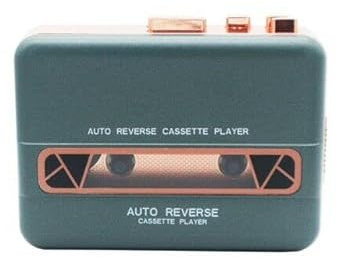 Class Portable Cassette Player With Built In Speaker - Green/Gold C9