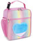 GRKJGytech Insulated Lunch Bag for Kids Girls Pink Rainbow Glitter Portable Leakproof Kids Lunch Box for Women Food Drink Pack Cooler Bag for Work School Picnic Camping