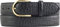 BELTINGER Damen-Gürtel mit Krokoprägung 3,5 cm | Leder-Gürtel für Damen 35mm Kroko-Optik | Kroko-Muster mit runder, goldener Gürtelschnalle | Schwarz 90cm