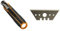 Fiskars Cutter de sécurité, 18 mm, Noir/Orange, 1004683 & Lames trapézoïdales de rechange originales pour Cutter de sécurité 18 mm, 10 unités, 1004616