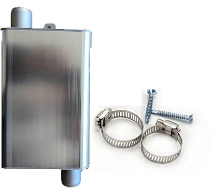 OrangeClub 24mm Standheizung Diesel Schalldämpfer Auspuff Schalldämpfer für Dieselheizung Auspuffrohr Heizung Auspuff Schalldämpfer Klemmenhalterung Standheizung Auspuff Schalldämpfer