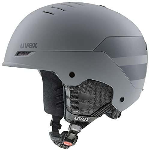 uvex Wanted - robuster Skihelm für Damen und Herren - individuelle Größenanpassung - Nackenwärmer - Rhino matt - 58-61 cm