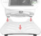Raweao Tavola Scorrevole per Bimby TM6, Base Scorrevole Bimby TM5 con Rotelle, Accessori Supporto per Bimby tm6 TM5 e TM31 (Bianco)