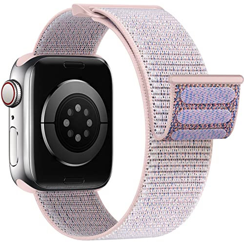 Yoohoo Nylon Correa Compatible con Correa Apple Watch 40mm 38mm 41mm 42mm 44mm 45mm 46mm 49mm Mujer Hombre,Soft Sport Correa Reloj Deportiva Compatible con iWatch 10 9 8 7 6 5 4 3 2 1 SE Ultra 1/2