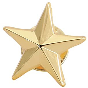 LUOFANG Metall-Stern-Reversnadeln, Abzeichen, Brosche, Kragen, Schulternadeln für Damen und Herren, Schmuck, Kostümdekorationen – goldfarben