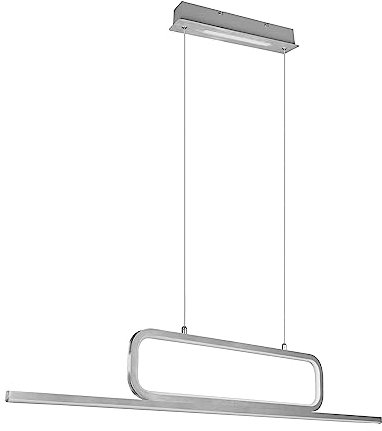 Trio Leuchten LED Pendelleuchte Aick 327210305, Aluminium gebürstet, inkl. 38 Watt LED, Switch Dimmer
