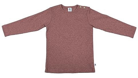 Baby Kinder Langarmshirt Unisex Bio-Baumwolle Rippjersey T-Shirt Shirt Jungen Mädchen