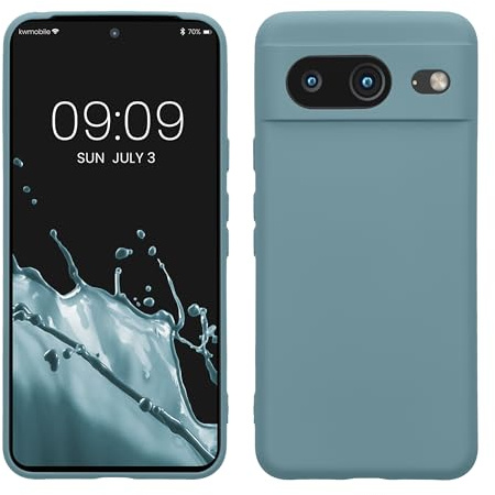 kwmobile Slim Case kompatibel mit Google Pixel 8 Hülle - Handyhülle aus Silikon in Antique Stone