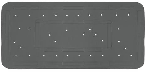 Kleine Wolke Wanneneinlage Softy Schiefer 36 x 80 cm | Maschinenwaschbar