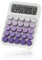 Breeshy Calcolatrice Meccanica da Scrivania, Calcolatrici Carine a Pulsanti con Grande Schermo LCD a 12 Cifre, Accessori da Ufficio, Viola