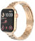 MoKo Thin Band Compatible Apple Watch Ultra2 Band 49mm 46mm 45mm 44mm 42mm,Slim Stainless Steel Wristband Metal Replacement Adjustable Strap for iWatch Ultra Series 10 9 8 7 6 5 4 3 2 1 SE,Rose Gold