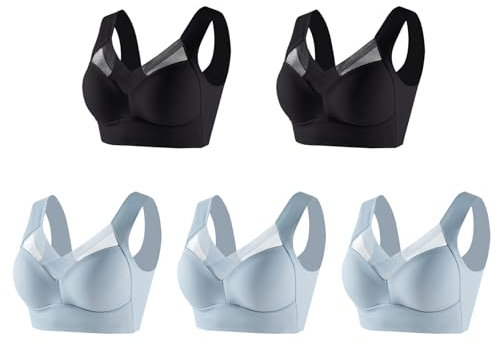 Generico Top Sportivi Donna Reggiseno Chiusura Frontale Pannello Adesivo Adesivo Adesivo per Abbigliamento Reggiseno Adesivo Yoga Crop Vest Reggiseni Reggiseno per Seno Grande Canottiere (BK2, XXL)