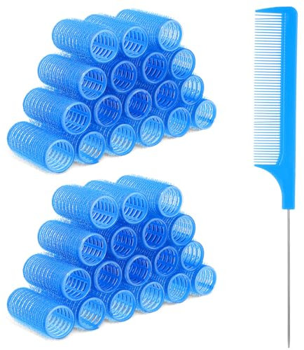 Tucnoeu 18PCS Lockenwickler Klein Selbsthaftende Lockenwickler für Kurze Haare Hair Rollers für Salon und Zuhause