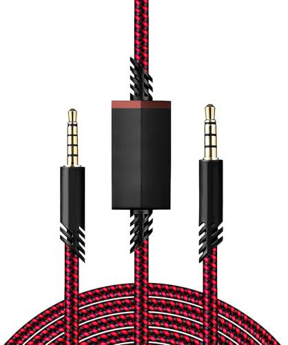 Replacement Cable for A40 astro Inline Mute Cord 3.5mm Audio Extension Cords Compatible with A10 A40 A50 TR Gaming Headsets Xbox One Gaming Headphones Ps-5/4 Controller,2m/Black (Braid cable)