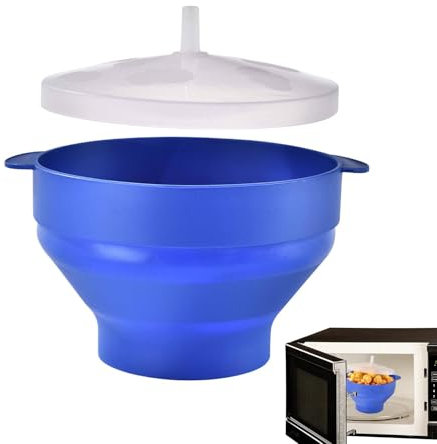 Euyehn Bol à pop-corn pour micro-ondes, bol à pop-corn lavable au micro-ondes - Machine à pop-corn portable pour micro-ondes Bol à pop-corn pour micro-ondes | Bol à pop-corn pratique avec couvercle,