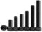 ORTAVA 50 Stück Zylinderschrauben mit Innensechskant, M4x10 Innensechskant Schrauben Vollgewinde DIN 912 / ISO 4762 Legierter Stahl (Schwarz)