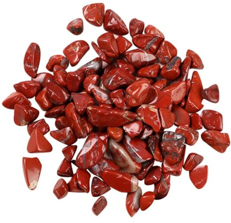 Sosoport Fournitures pour Aquarium De Gravier en Jaspe Rouge Pierres Décoratives en Pierre Naturelle Roches pour Aquarium Roches pour Terrarium Lisses