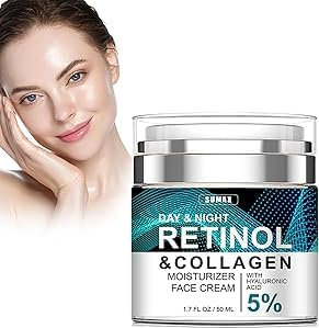 Retinol-Feuchtigkeitscreme – Anti-Aging-Gesichtscreme für strahlende Haut, hellere Pigmentflecken & gleichmäßigen Teint. Tagescreme & Nachtcreme mit Retinol für Frauen und Männer