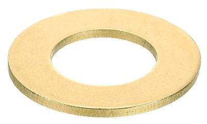 QUARKZMAN Unterlegscheiben Set, M27 x 50mm x 3mm Messing Ring Beilagscheiben Sortiment, Flach Sicherungsscheiben Dichtungsring Metallscheiben für Schrauben Bolzen Muttern